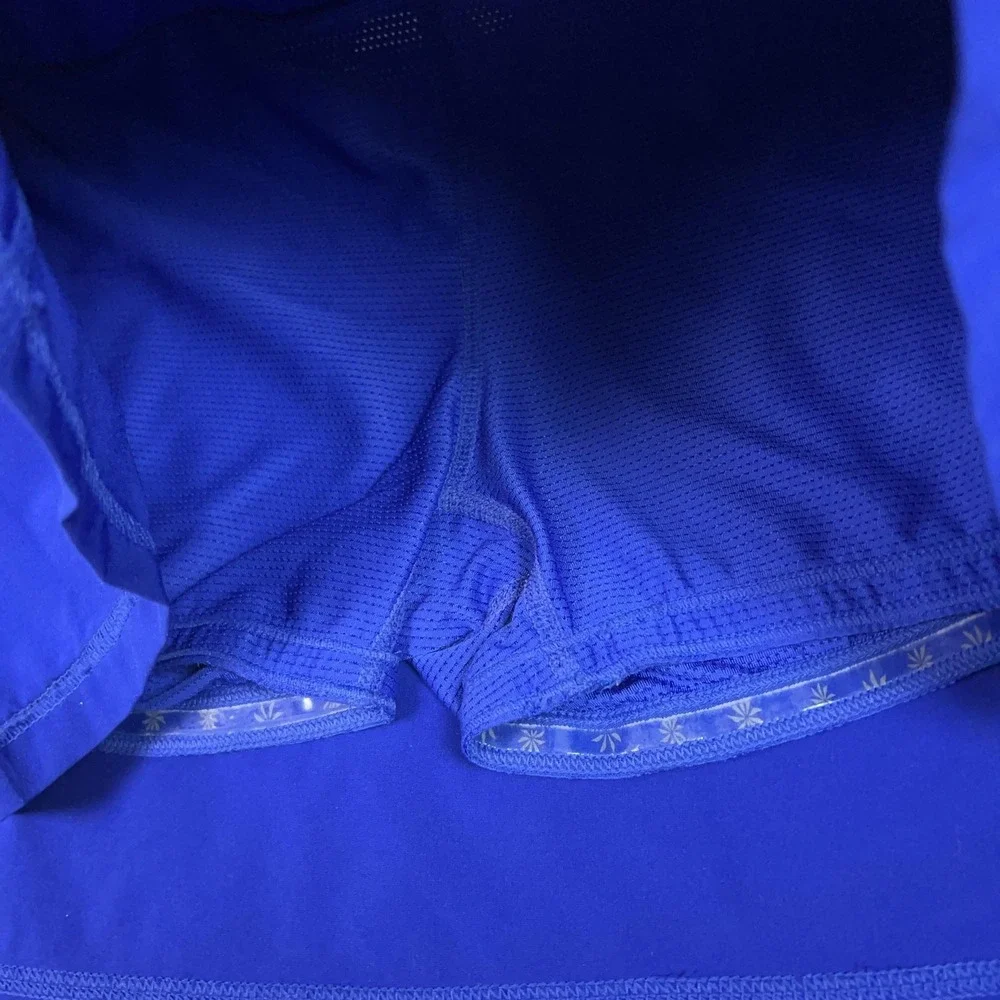 Athleta Skort Womens Large Blue Pleated Lined Tennis Warrior Zip Pocket Athletic